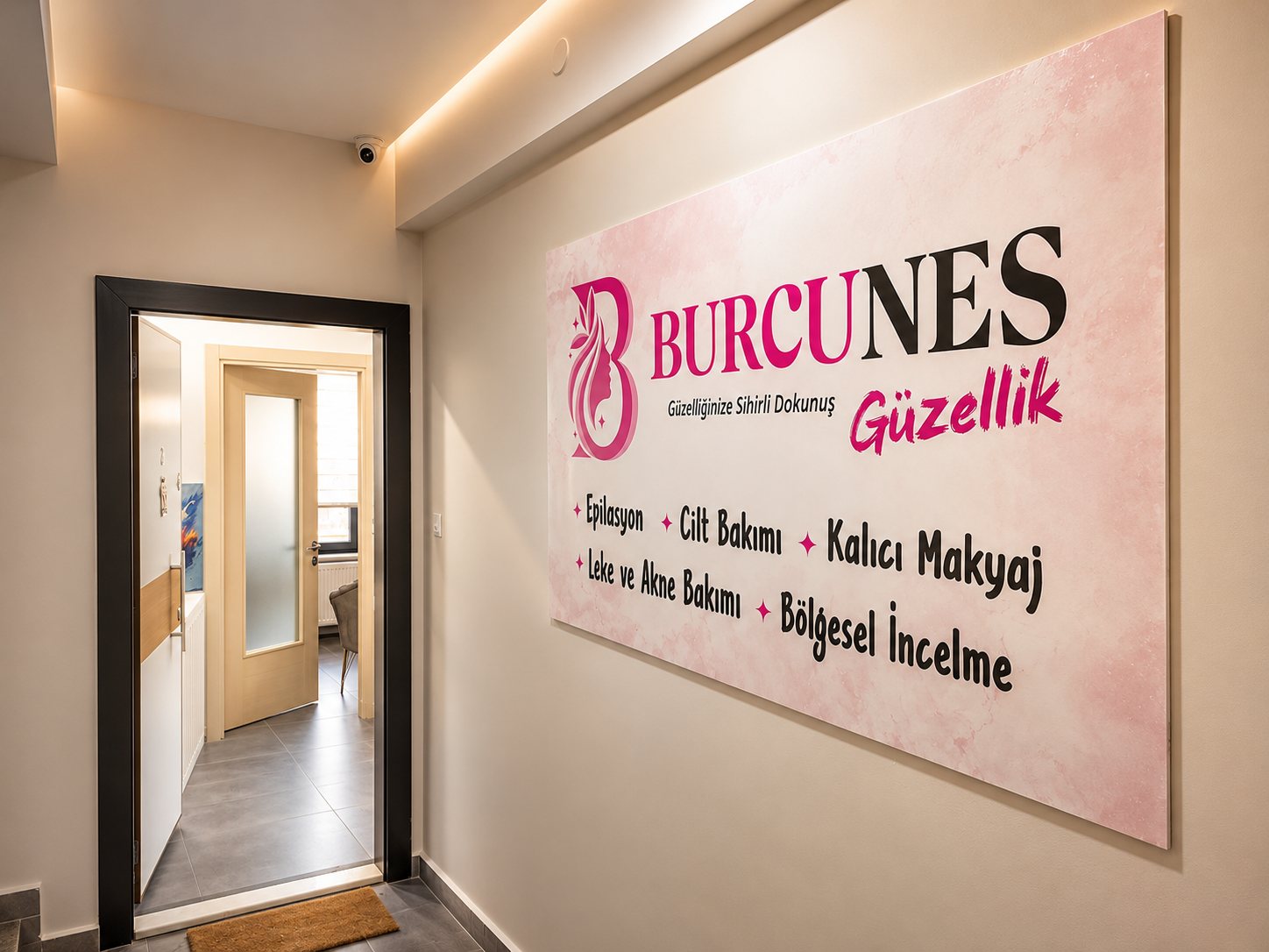 Burcunes Güzellik Salonu giriş — Üsküdar